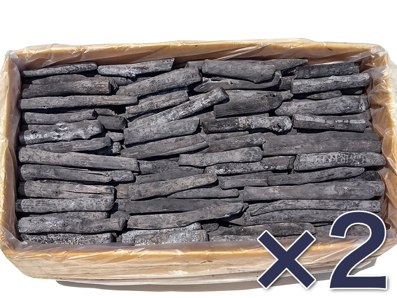 ラオス備長炭、上割れ大15kgｘ4-60kg、4箱、1送料、弾き難く扱いやすい